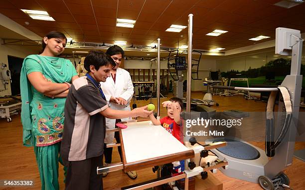 View of physiotherapy centre at Fortis Hospital on September 9, 2014 in Gurgaon, India.