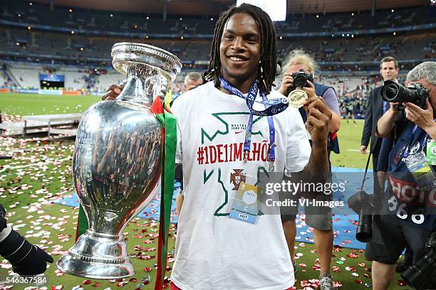 Renato Sanches of Portugal during the UEFA EURO 2016 final match between Portugal and France on July 10, 2016 at the Stade de France in Paris, France.