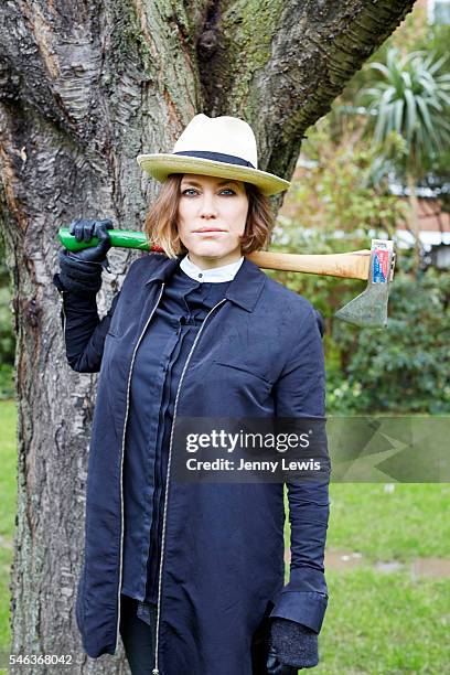 Singer, musician and broadcaster Cerys Matthews is photographed for Red magazine on January 26, 2016 in London, England.