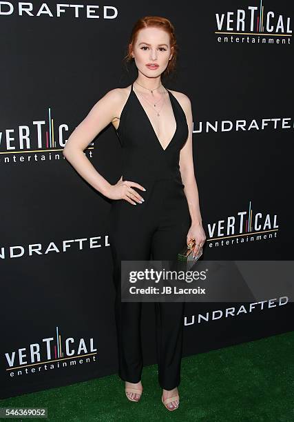 Madelaine Petsch attend the premiere of Vertical Entertainment's 'Undrafted' on July 11, 2016 in Hollywood, California.