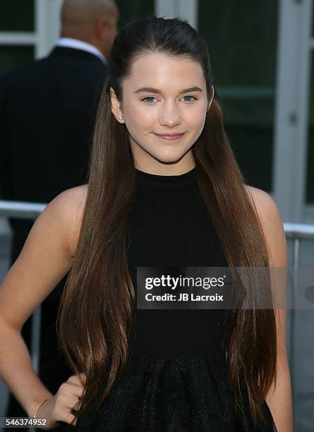 Chloe East attends the premiere of Vertical Entertainment's 'Undrafted' on July 11, 2016 in Hollywood, California.