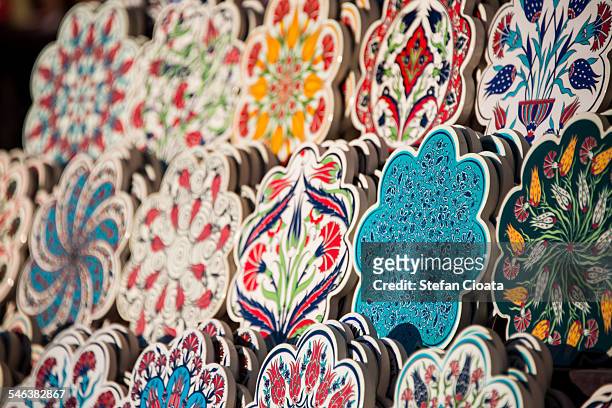 turkish art for sale in cappadocia - göreme stock pictures, royalty-free photos & images
