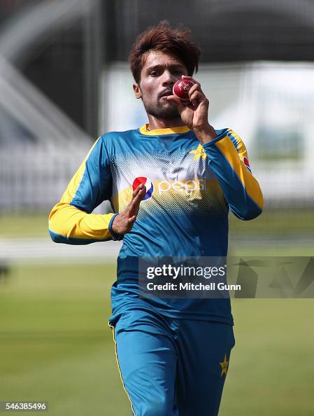 Pakistan. Amir Manager.net Mohammad Amir during Pakistan Nets session ahead of the 1st Investec ...