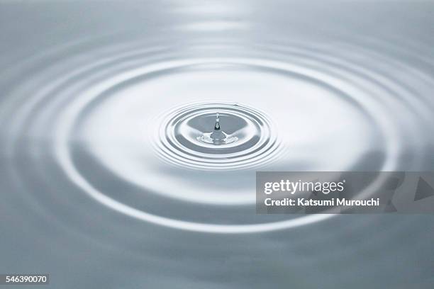 water droplets and ripples - rippled stock pictures, royalty-free photos & images