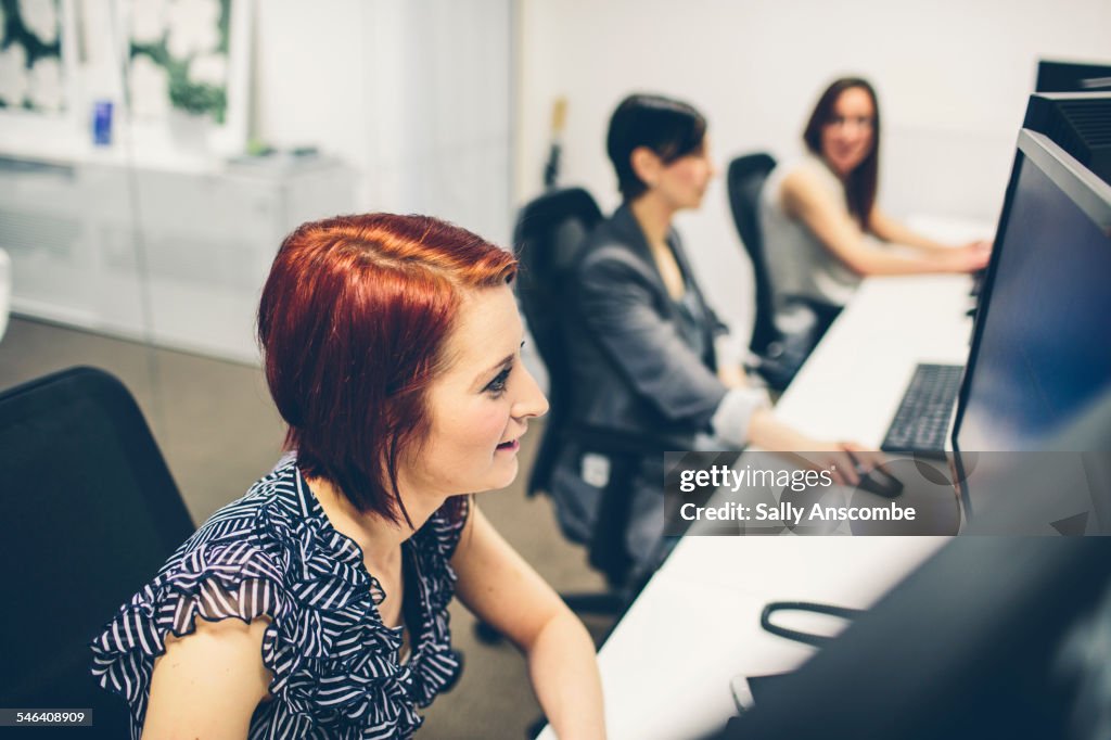 Women working in an office