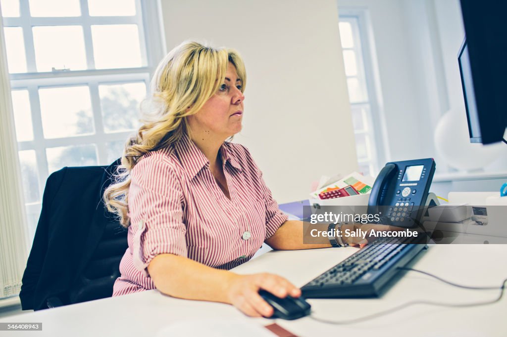 Business woman working