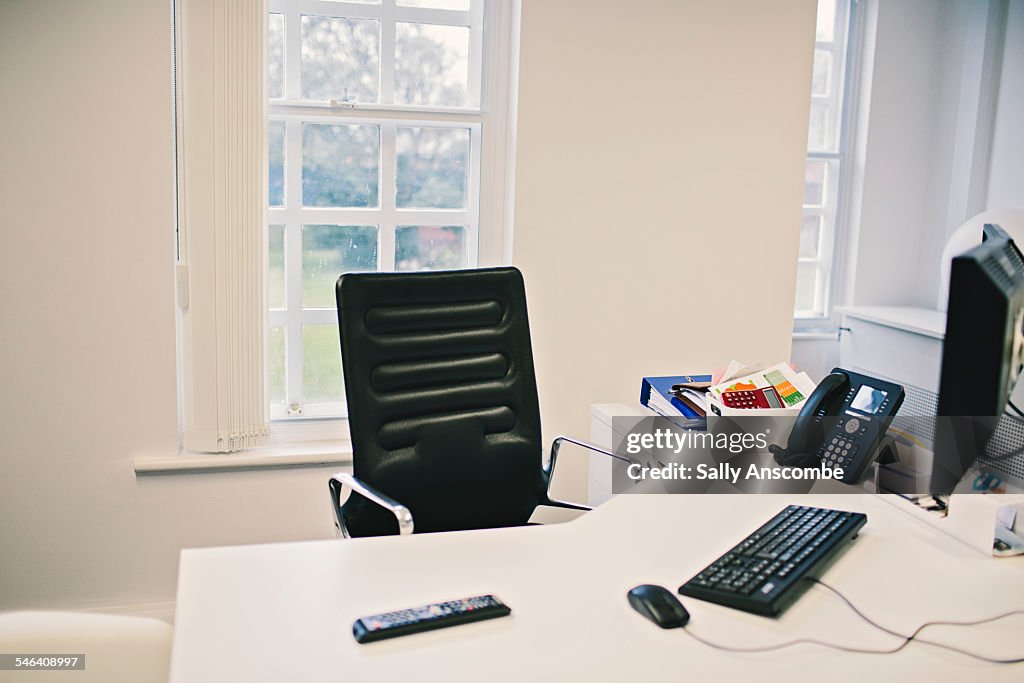 Desk in an office