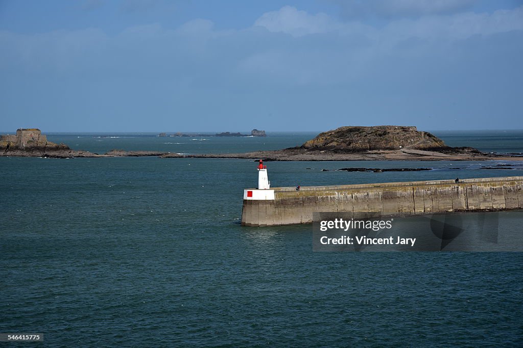 Seascape of Saint Malo harbour