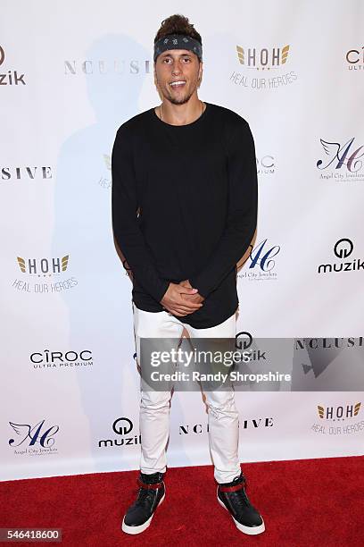 Christian Garrett attends the annual NCLUSIVE kick off party at Le Jardin on July 11, 2016 in Hollywood, California.