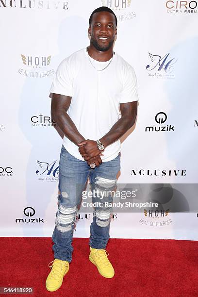 Ronnie Hillman attends the annual NCLUSIVE kick off party at Le Jardin on July 11, 2016 in Hollywood, California.