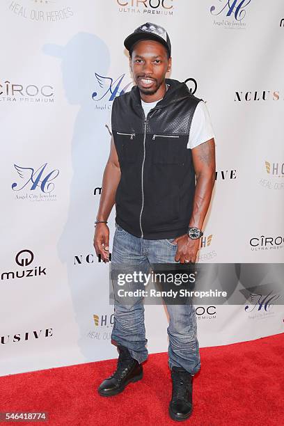 Melvin Jackson Jr. Attends the annual NCLUSIVE kick off party at Le Jardin on July 11, 2016 in Hollywood, California.