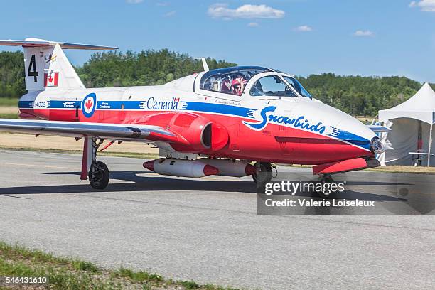 canadian forces snowbirds number 4 - canadian snowbird 個照片及圖片檔