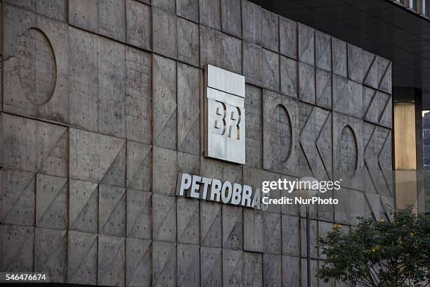Rio de Janeiro, Brazil, 11 July 2016: Petrobras headquarters building view on Avenida Chile, in downtown Rio. The company was the victim of billions...