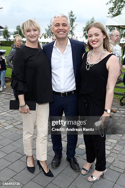 Andreas von Thien , his wife Alexandra von Thien and their daughter Patricia attend the media night of the CHIO 2016 on July 12, 2016 in Aachen,...