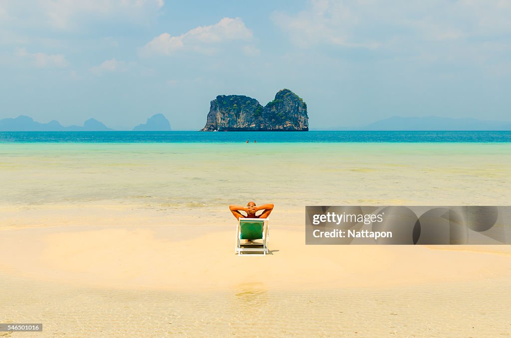 Traveller and Andaman Sea