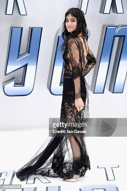 Sofia Boutella arrives for the UK premiere of "Star Trek Beyond" at Empire Leicester Square on July 12, 2016 in London, UK.