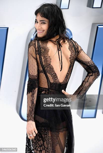 Sofia Boutella arrives for the UK premiere of "Star Trek Beyond" at Empire Leicester Square on July 12, 2016 in London, UK.