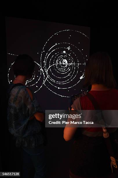 Atmosphere during the 'Extreme. Alla ricerca delle particelle' exhibition opening at National Science and Technology Museum Leonardo Da Vinci on July...