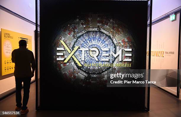 Atmosphere during the 'Extreme. Alla ricerca delle particelle' exhibition opening at National Science and Technology Museum Leonardo Da Vinci on July...