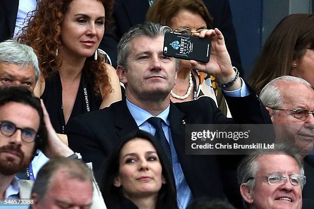 Davor Suker looks on during the UEFA Euro 2016 Final match between Portugal and France at Stade de France on July 10, 2016 in Paris, France.