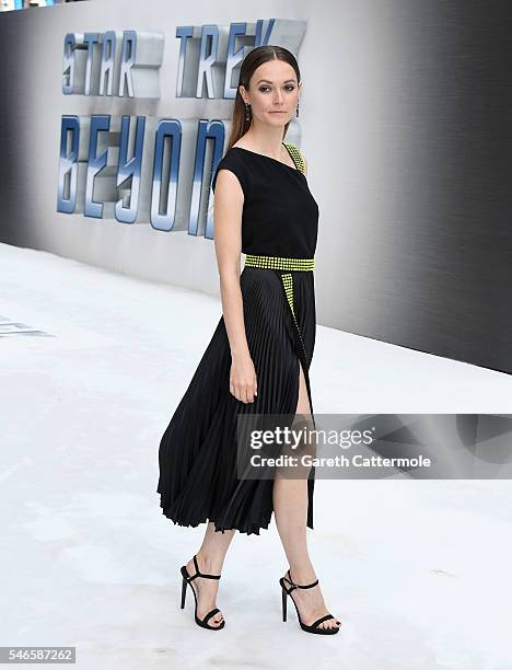 Lydia Wilson attends the UK Premiere of Paramount Pictures "Star Trek Beyond" at the Empire Leicester Square on July 12, 2016 in London, England.