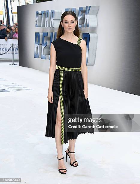 Lydia Wilson attends the UK Premiere of Paramount Pictures "Star Trek Beyond" at the Empire Leicester Square on July 12, 2016 in London, England.