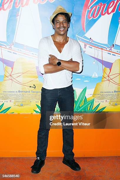 Actor Louis Karim Nebati attends "Parenthese" Paris Premiere at Cinema Gaumont Opera on July 12, 2016 in Paris, France.