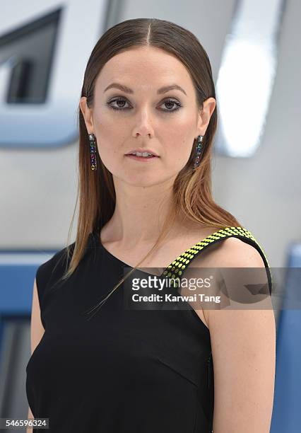 Lydia Wilson arrives for the UK premiere of "Star Trek Beyond" on July 12, 2016 in London, United Kingdom.