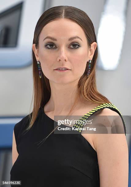 Lydia Wilson arrives for the UK premiere of "Star Trek Beyond" on July 12, 2016 in London, United Kingdom.