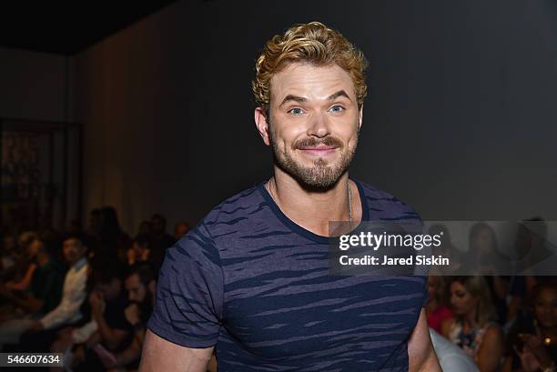 Kellan Lutz attends the Robert Geller show during New York Fashion Week: Men's S/S 2017 at Skylight Clarkson Square on July 12, 2016 in New York City.