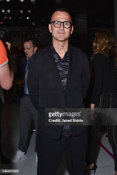 Steven Kolb attends the Robert Geller show during New York Fashion Week: Men's S/S 2017 at Skylight Clarkson Square on July 12, 2016 in New York City.