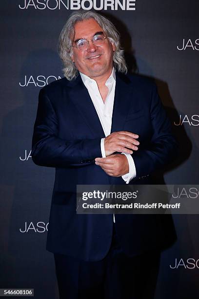 Director Paul Greengrass attends the 'Jason Bourne' Paris Premiere at Cinema Pathe Beaugrenelle on July 12, 2016 in Paris, France.