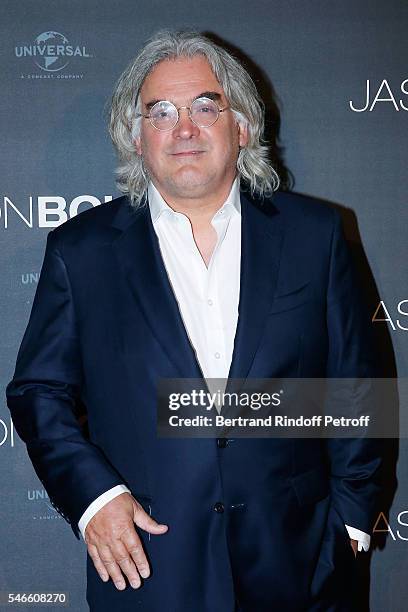 Director Paul Greengrass attends the 'Jason Bourne' Paris Premiere at Cinema Pathe Beaugrenelle on July 12, 2016 in Paris, France.