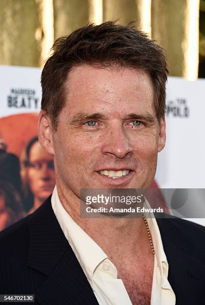 Actor Ben Browder arrives at the premiere of Momentum Pictures' "Outlaws and Angels" at the Ahrya Fine Arts Movie Theater on July 12, 2016 in Beverly...