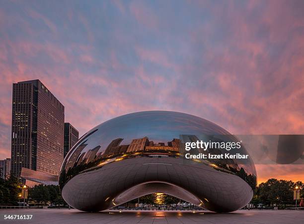 millennium park in chicago,illinois - chicago sculpture stock pictures, royalty-free photos & images