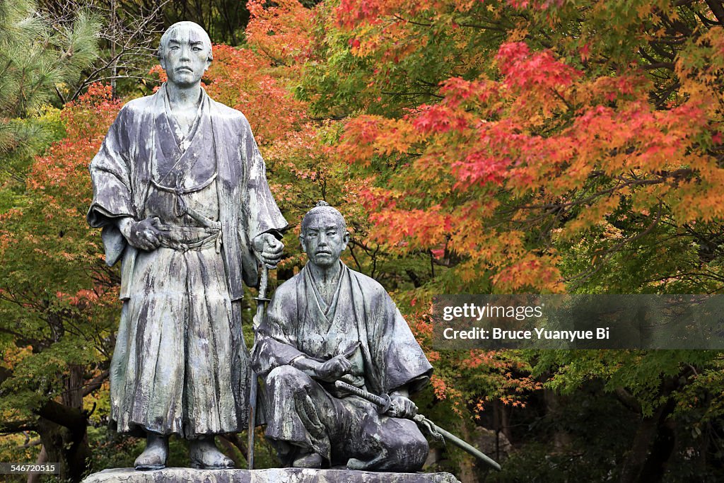 19th century statue of Sakamoto Ryoma