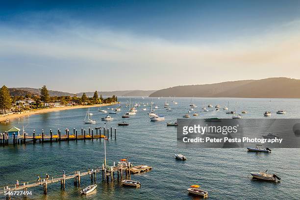 palm beach - sydney from above stock pictures, royalty-free photos & images