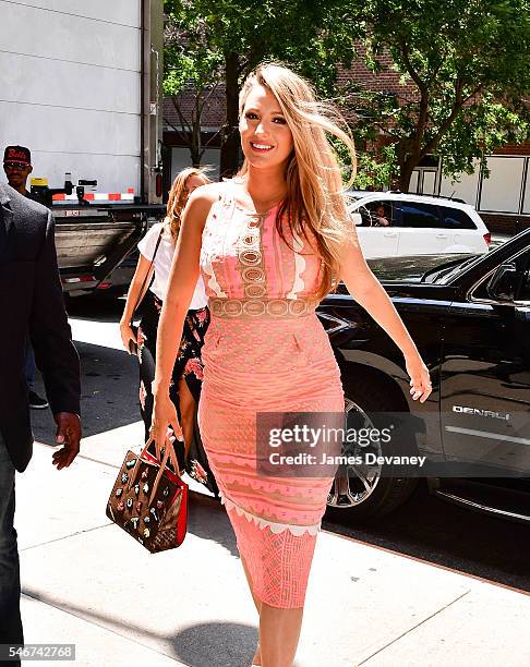 Blake Lively seen on the streets of Manhattan on July 12, 2016 in New York City.