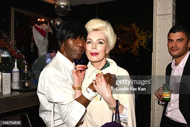 Dexter Dex Tao and Rodica Paleologue attend the Dexter Dex Tao Birthday Party at the Xu Sushis bar on July 12, 2016 in Paris, France.