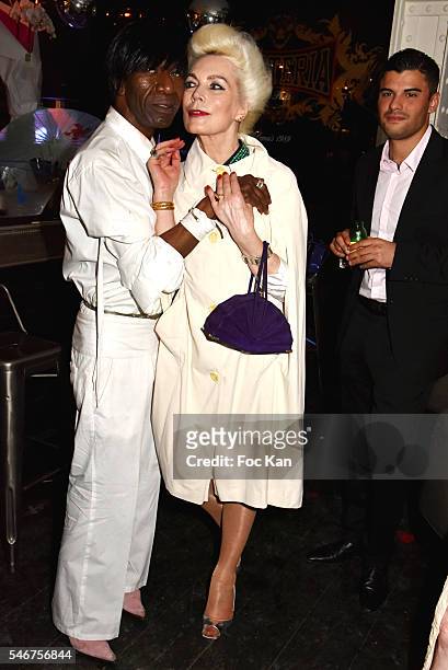 Dexter Dex Tao and Rodica Paleologue attend the Dexter Dex Tao Birthday Party at the Xu Sushis bar on July 12, 2016 in Paris, France.