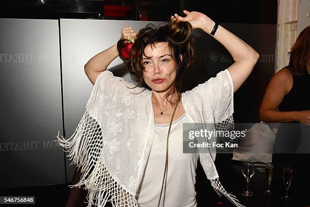Singer Marina Celeste attends the Dexter Dex Tao Birthday Party at the Xu Sushis bar on July 12, 2016 in Paris, France.