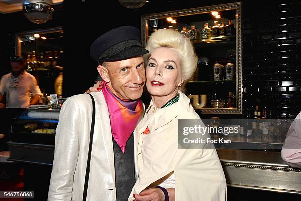 Blogger Lutin En Folie and Rodica Paleologue attend the Dexter Dex Tao Birthday Party at the Xu Sushis bar on July 12, 2016 in Paris, France.