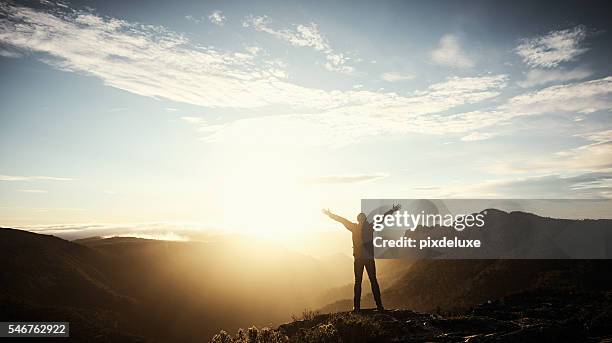 make your own trail - arms outstretched bildbanksfoton och bilder