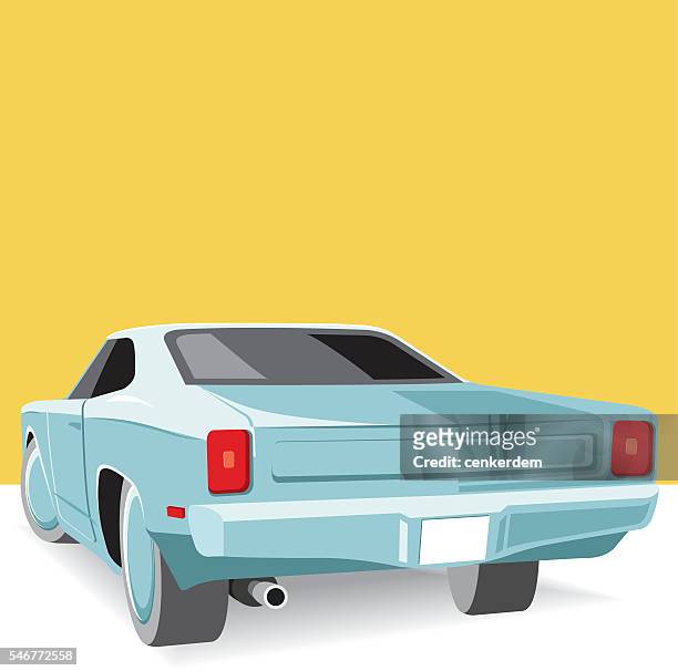 cool american car - concept car stock illustrations