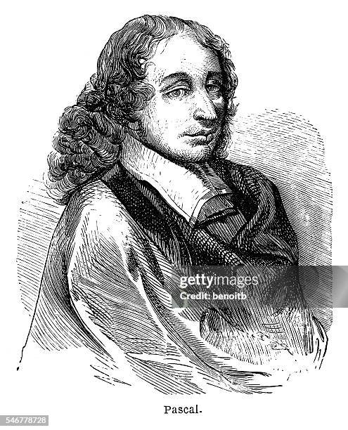 blaise pascal - blaise pascal stock illustrations