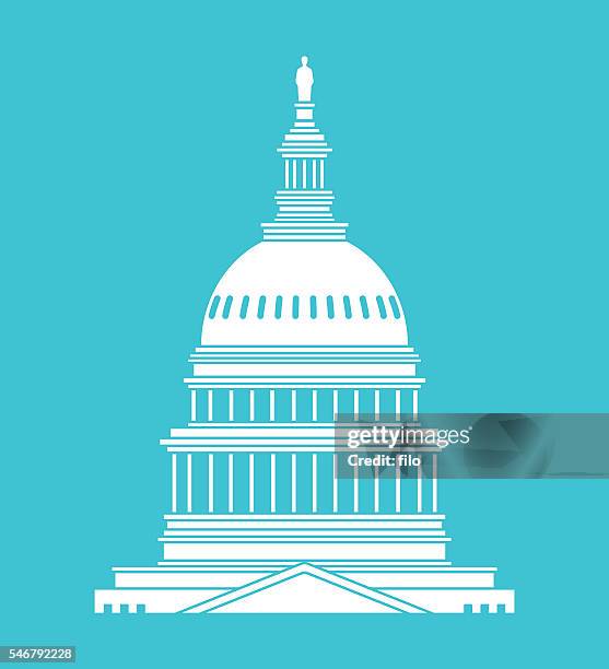 united states capitol gebäude - kapitol stock-grafiken, -clipart, -cartoons und -symbole