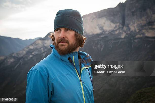 closeup man explores mountains - wonderlust2015 stock pictures, royalty-free photos & images