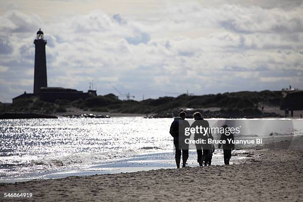 skagen's lighthouse - grenen stock pictures, royalty-free photos & images