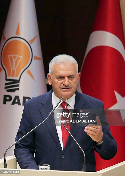 5,132 Justice And Development Party Binali Yildirim Photos & High Res