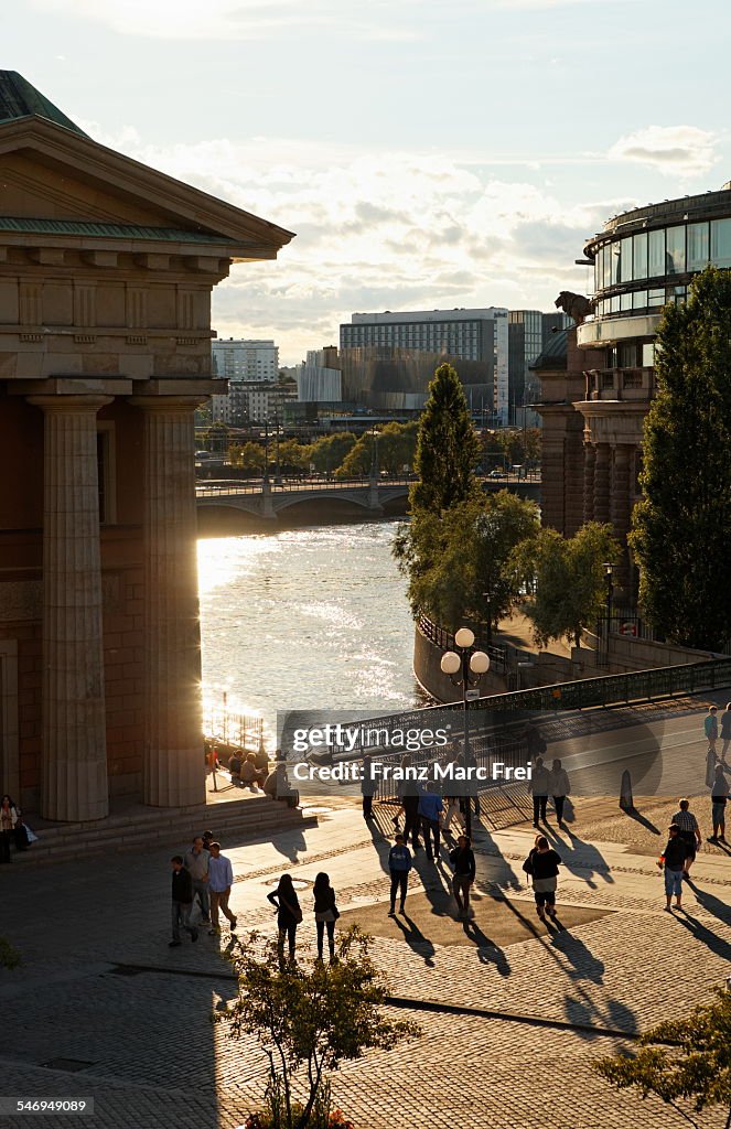 Stallbron brisge and Swedish Riksdag